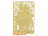 Healing Deer Golden Wallet Card
