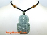 Jade Kwan Kung Pendant with Oriental Necklace