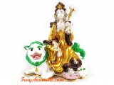 Kuan Yin on Snow Lion