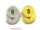 Number 9 Brooch